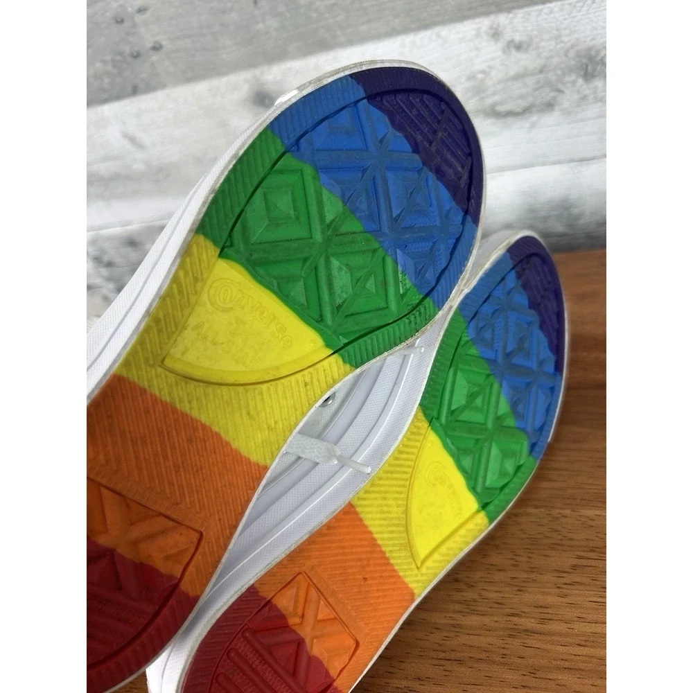 Converse Chuck Taylor All Star Ox White Multi Pride 170823C Men's Size 4